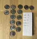 15 Kennedy Half Dollars - 1965 Thru 1969