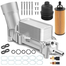 Aluminum Engine Oil Filter Housing with Cooler for Dodge Chrysler 3.6L V6