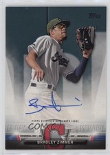 2018 Topps Salute Series 1 Memorial Day Bradley Zimmer #SA-BZ Auto 1o3k