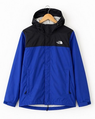 The North Face DryVent Men s Large Blue Black Hooded Rain Jacket