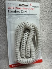 NOS - Radio Shack Heavy Duty Handset Cord 25 Ft. - 279-291