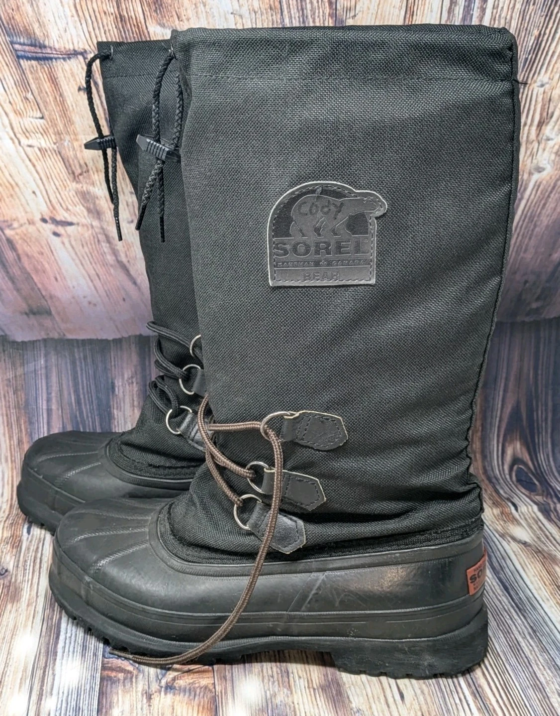SOREL Kaufman Mens Bear Winter Boots w/ Insulated Liners Made In Canada Men's 8
