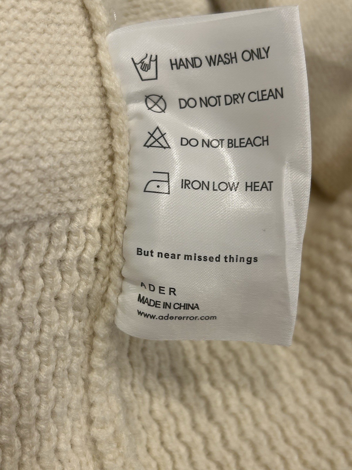 ADER ERROR Graphic Turtleneck Pullover Sweater Cr… - image 10