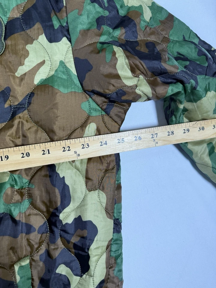 Zero Foxtrot Woobie Quilted Jacket Mens Large Woodland Camo Full Zip Rip Stop - Image 4 of 4