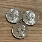 3 Silver Washington Quarters Unc 1 Proof