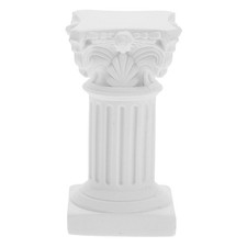  Colonne romaine miniature 6,5 cm, statue de pilier grec blanc, mini pilier