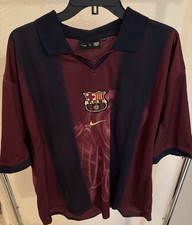 Travis Scott x Nike x FC Barcelona Retro 2000/01 Home Skeleton Jersey 2XL New