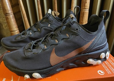 Women s Nike React Element 55 - Size 6 - Oil Grey Copper / Black