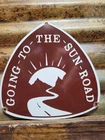 VINTAGE GLACIER NATIONAL PARK PORCELAIN SIGN RARE OLD GOING TO THE SUN MONTANA