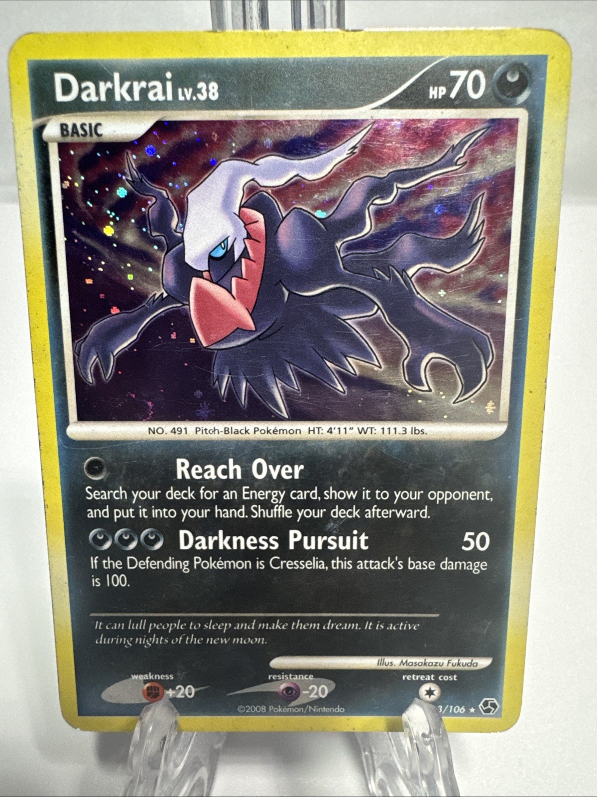 Darkrai Great Encounters 3/106 Holo Pokemon Card - LP