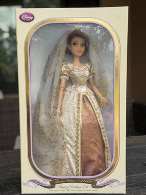 Disney Store Limited Edition Rapunzel Wedding Doll Tangled Ever After 17'' 2012