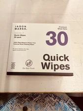 Plant-Based Quick Wipes, Shoe Cleaner, 30 Pack, Individually Packed, Sneaker Car