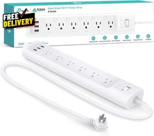 Plug Power Strip HS300  Surge Protector with 6 Individually Controlled Smart...