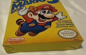 Super Mario Bros 3 NES CIB Completo Sinistro Bros 1&deg; Stampa Autentico 1990 Nintendo