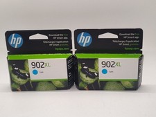 2 HP 902XL Cyan Ink Cartridges OfficeJet Pro 6954 EXP 12/2026