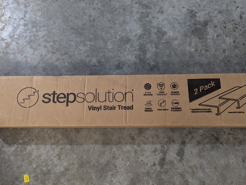 (CANTIDAD 2) StepSolution 46 pulgadas de largo Trail Oak vinilo escalera cubierta - Imagen 2 de 4