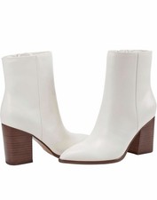 Women's Marc Fisher Melysa Ivory Ankle Boot 5.5 New In Box MSRP 140