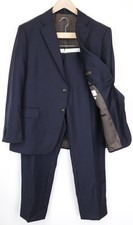 SUITSUPPLY Napoli Herren UK46S Navy Wolle Kla...