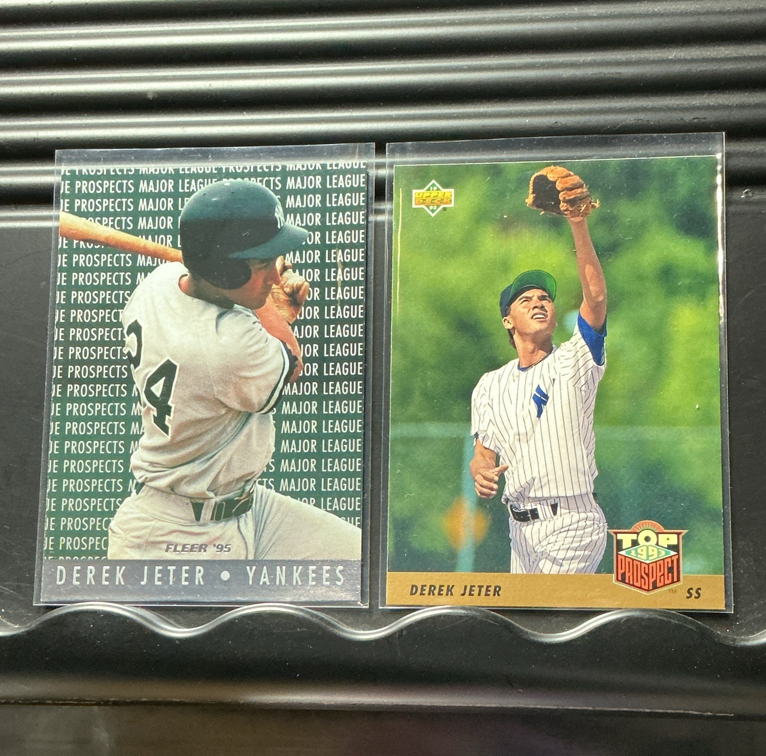 Derek Jeter New York Yankees Fleer/Upper Deck Prospect 2-Card Lot #67 #449