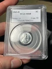 1943-D PCGS MS68 Steel Wheat Cent Old Blue Label Flashy Coin!