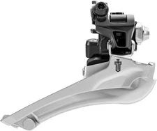 MicroSHIFT Sword Black Braze-On Front Derailleur - 9-Speed, Aluminum, Designed