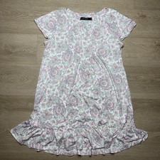 Lauren Ralph Lauren Women Medium Floral Paisley Ruffle Hem Night Gown Dress