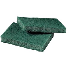 3M 9650 Scotch-Brite Scouring Pad, Green, 4-1/2" L, 3" W, PK80