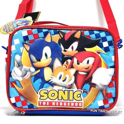 Sonic The Hedgehog School Lunch Bag Shadow Tails Knuckles Insulated Lunchbox  