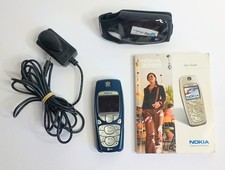 Vintage Nokia 3595 Cell Phone  Manual  Blue Powers On No Sim Y2K Collectible