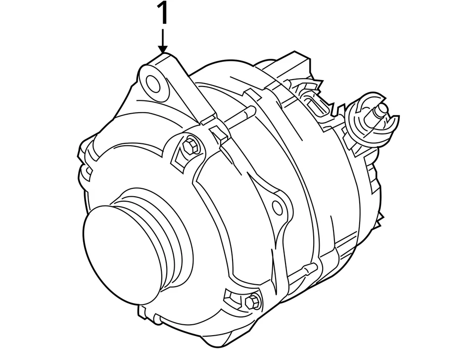 2009-2016 Lincoln Mks Alternator Generator Charging Assembly Engine Oem KPNCH - Image 4 of 4