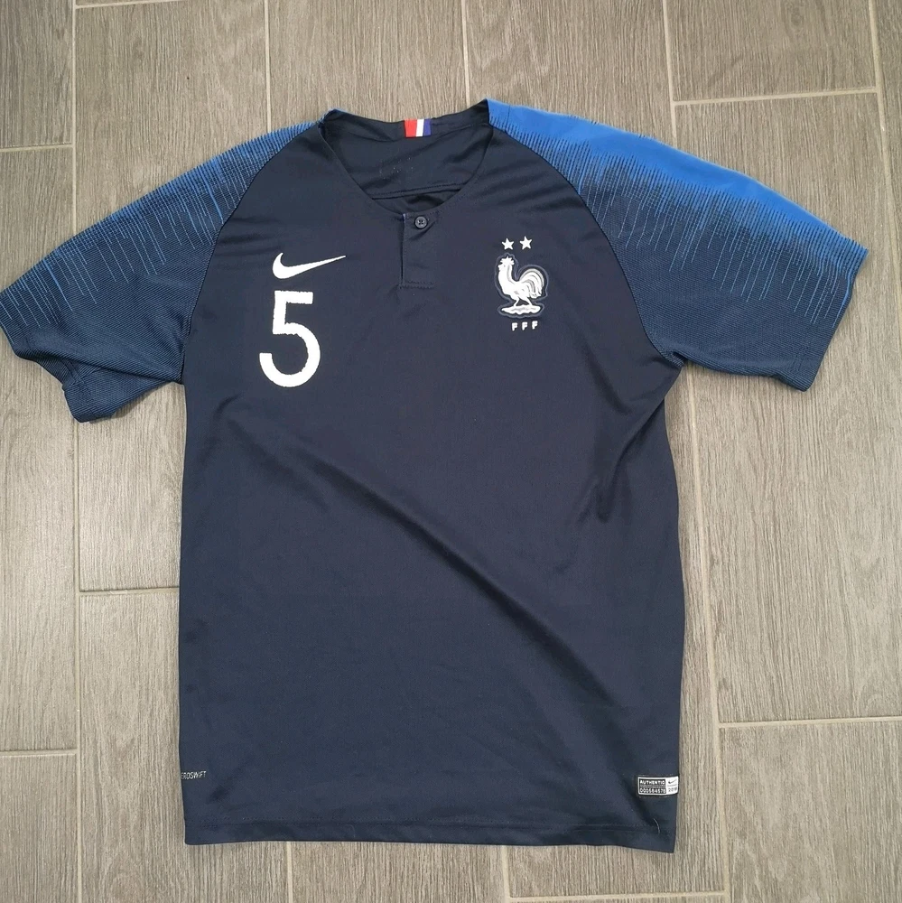 Frankreich Nationalmannschaft Trikot Größe: M Herren Vintage EM 2018 Fußball