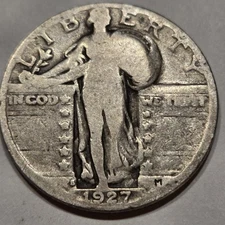 $  .25 1927-S Standing Liberty Quarter Dollar Rare Key Date Z2