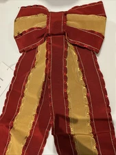 Bode Winners Oversized Bow NWT Red Yellow Hair Pin $380