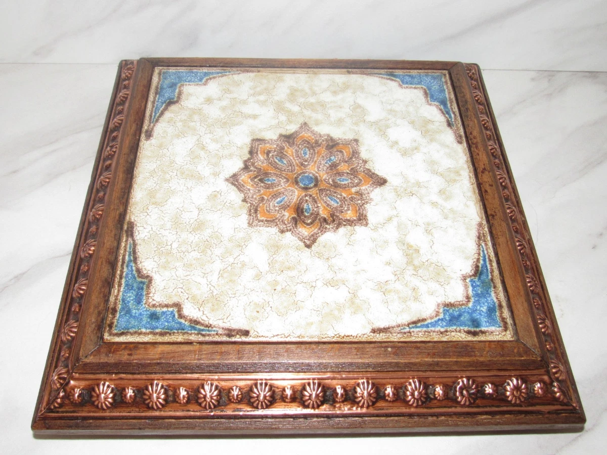 DESSOUS DE PLAT Vintage En Faience Carrelage Ancien Watteau EUR 5,00