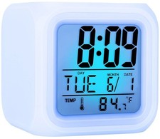 Digital LED Smart Alarm Clock with Temperature Display and Time Projection
