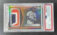 2022 Bowman Platinum Game Used Patch /5 SSP RARE Astros Yordan Alvarez PSA 8