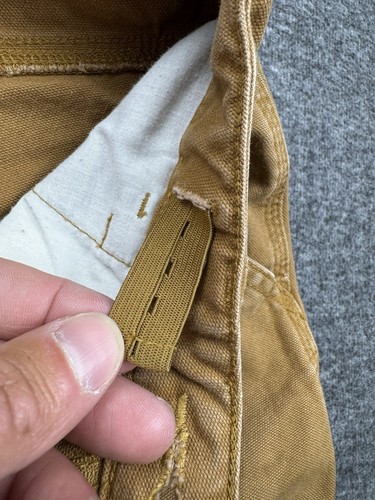 Carhartt Pants Youth 12 Brown Y2K Carpenter Utility Cargo Distressed BN8311-B - Picture 11 of 18