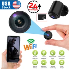 New Mini Camera Wireless WiFi IP Indoor Home Security 1080P HD Night Vision Cam