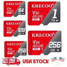 Ultra Micro SD Card C10 64GB 128GB 256GB 1TB Memory Card TF Adapter Lot 1/2/5pcs