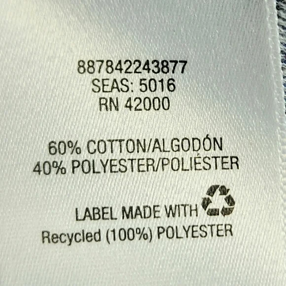 Basic Editions Navy & Multi Notch Neck Layered Lo… - image 8