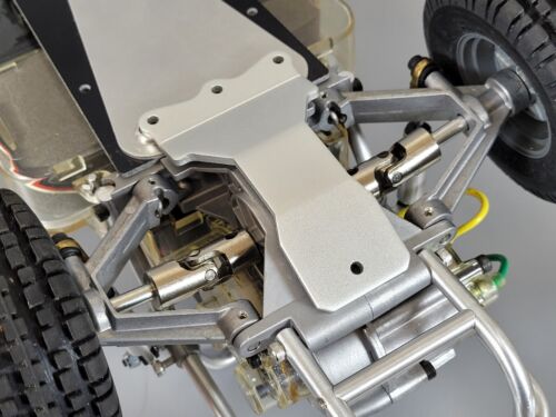 Aluminum Skid Chassis Rear Protect Plate Tamiya R/C 1/10 Sand Scorcher Buggy SRB - Picture 4 of 8