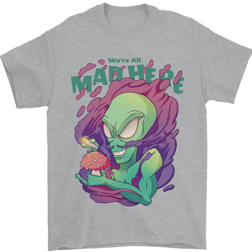 All Mad Here Alien Magia Setas Camiseta Hombre 100% Algodón - Imagen 12 de 94