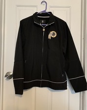 NFL Pro Line Washington Redskins Jacket Women  s Black Full Zip Lined Size Large