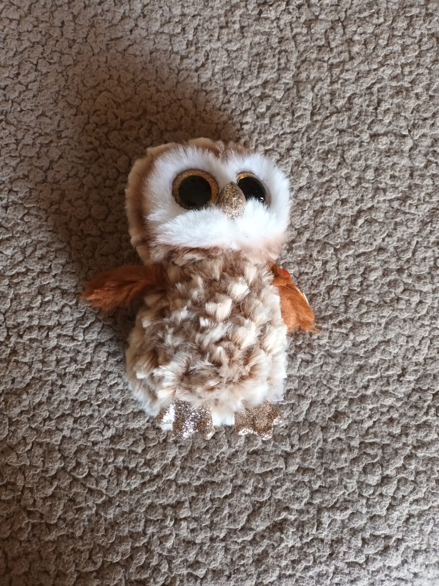 TY Beanie Boos Percy The Owl PLUS FREE LADIES SCARF UK