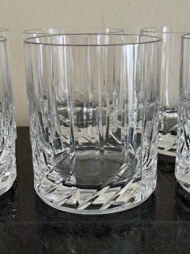 Juego de 6 vasos de whisky Miller Rogaska Galleria dobles antiguos - Imagen 2 de 6