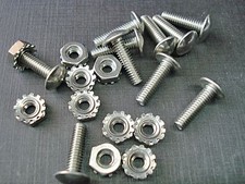 10 Pcs 8-32 X 58 Grille Rivets With Nuts Stainless Rivet Screws Fit Chevy 10 Pcs 8-32 X 58 Grille Rivets With Nuts Stainless Rivet Screws Fit Chevy