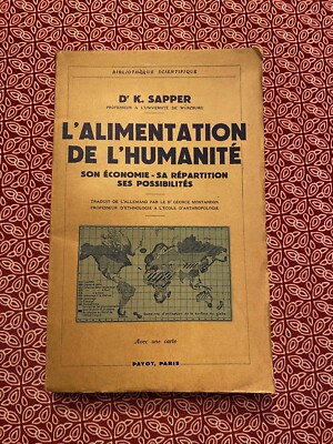 [43271-B75] Cuisine - Sapper - L'Alimentation de l'Humanité - PAYOT