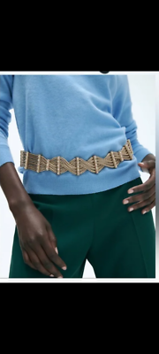 Zara rhinestone chain belt Keychain Belt for queen @zaralarsson ??? Stylist  main image 4
