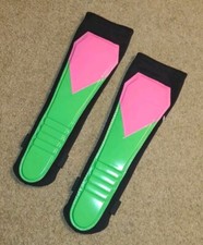 KICKPADS Black Green Pink Perfect Tribute - Wrestling Gear - KNEEPADS NEW