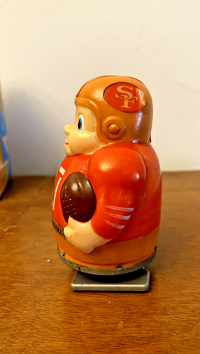 Vintage 1967 NFL San Francisco 49ers #47 Touchdown Champ Wind-Up Toy w/ Ori Box - Picture 5 of 13